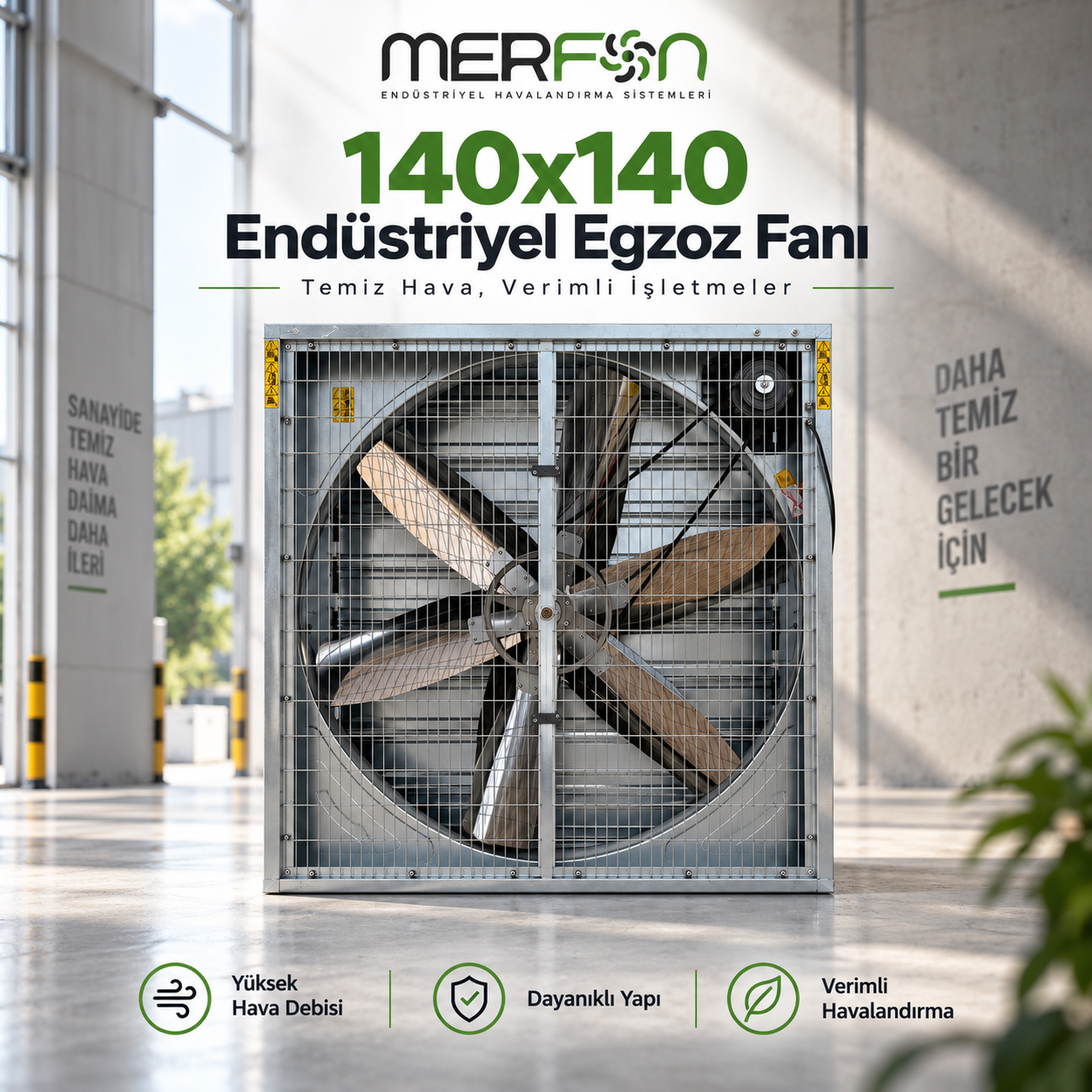 MERFAN Endustriyel Egzoz Fanı