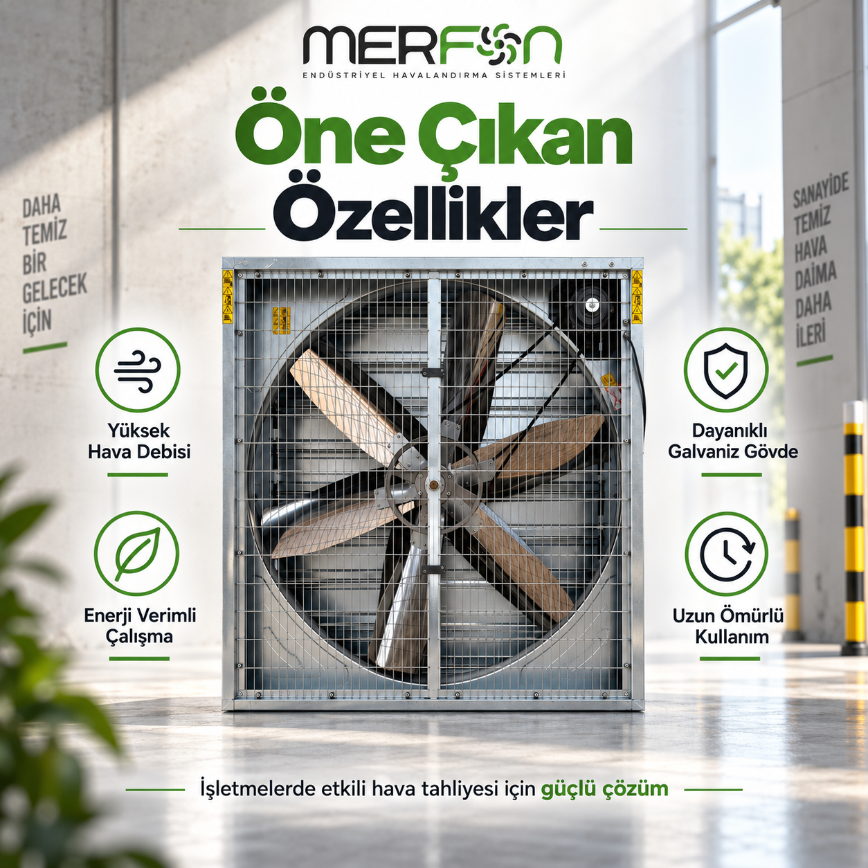 MERFAN Endustriyel Egzoz Fanı