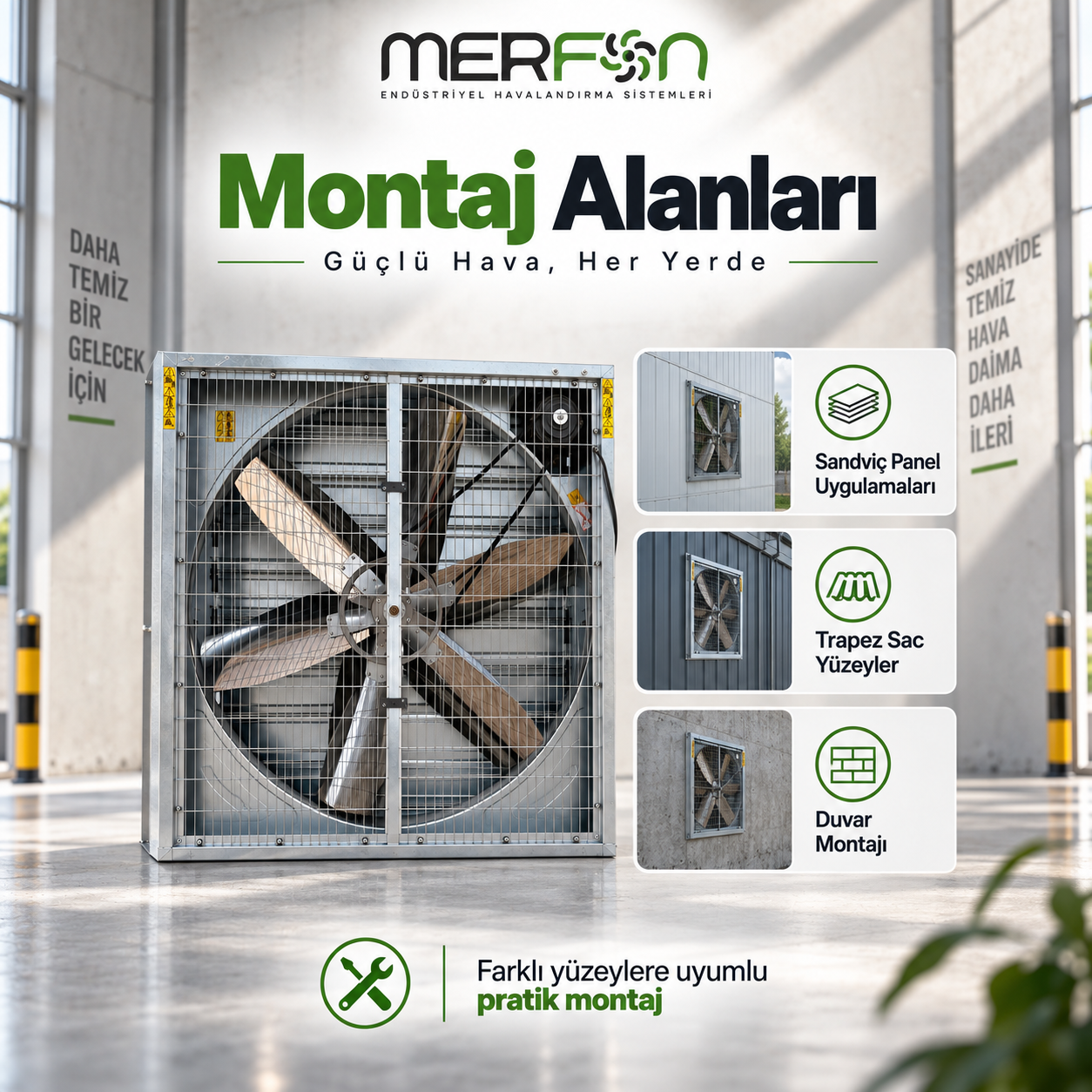 MERFAN Endustriyel Egzoz Fanı