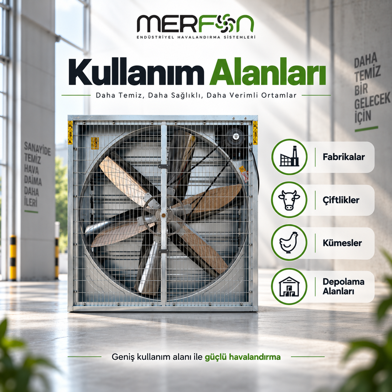 MERFAN Endustriyel Egzoz Fanı